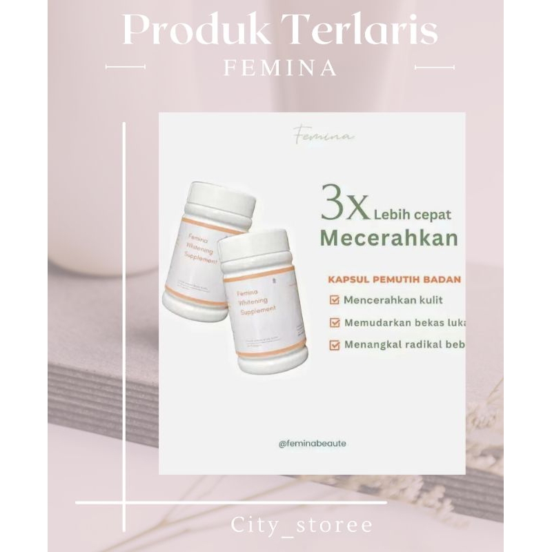 FEMINA SUPLEMEN PEMUTIH BADAN