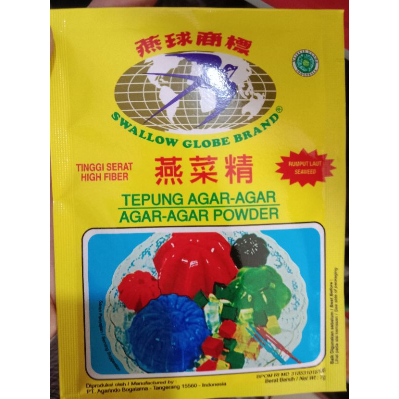 

Tepung agar agar swallow globe