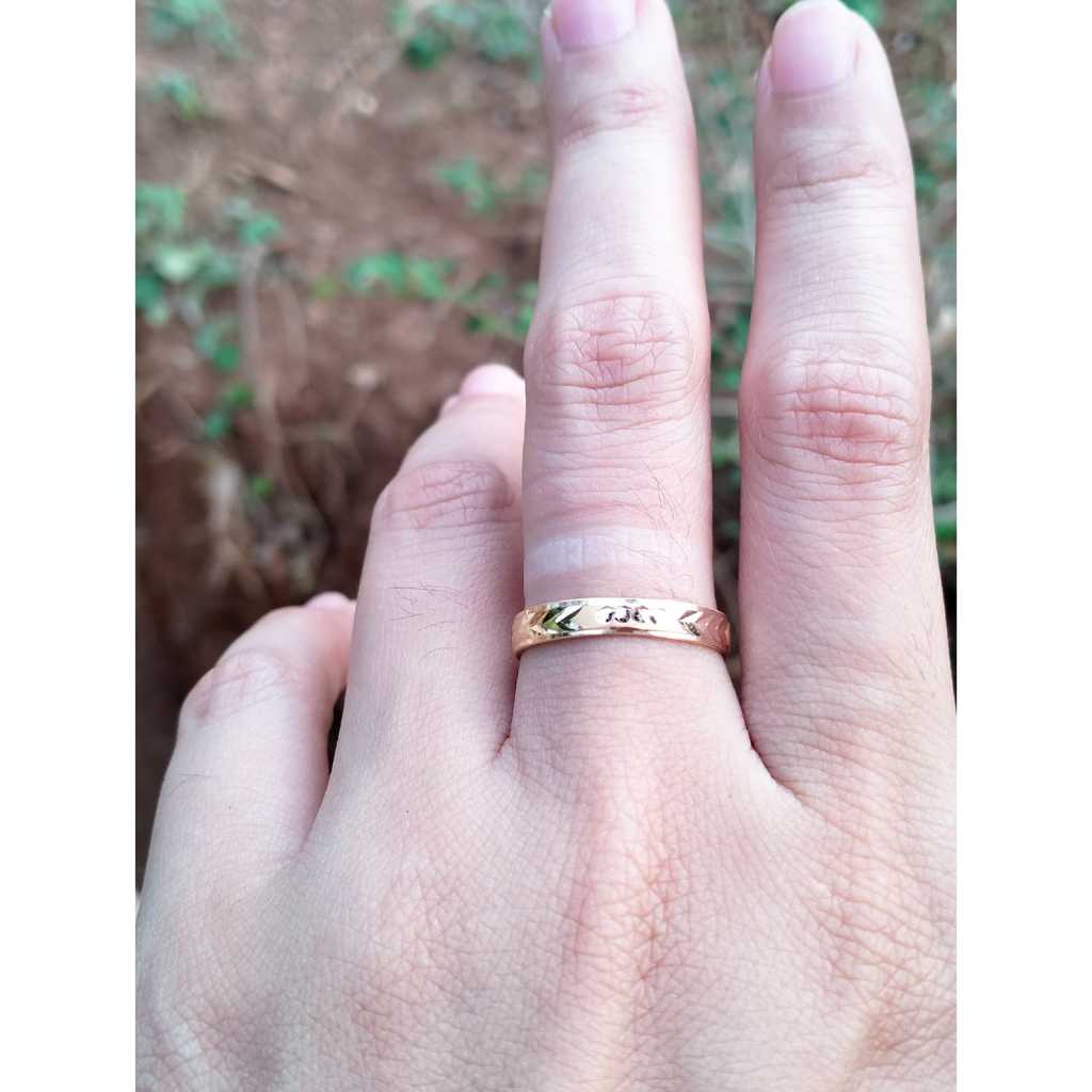 Cincin Wanita Emas Asli Minimalis Modern Simpel Cantik Cincin Fashion Cincin OOTD Cincin Kawin Cinci
