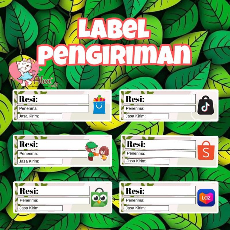 

Label pengiriman olshop (50pcs)