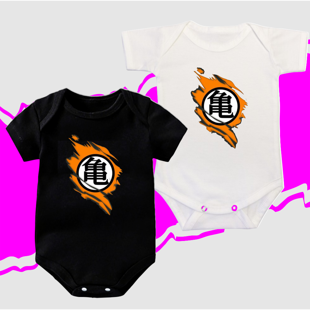 MOTIF GOKU DRAGON BALL Jumper Bayi Newborn (0-6 Bulan) Jumpsuit Anak Bayi Newborn Jumpsuit Bayi Baju