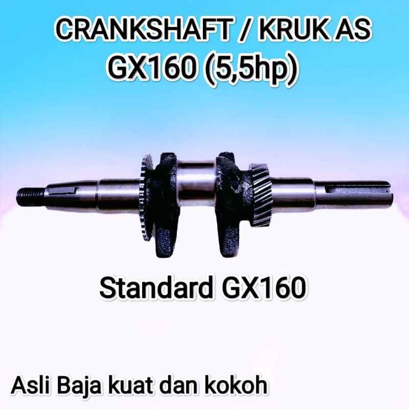 Crankshaft Kruk As GX160 / As Bandul As krok mesin alkon pompa air engine GX160