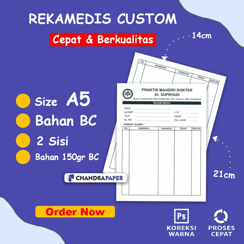 

Cetak Rekam Medis Custom