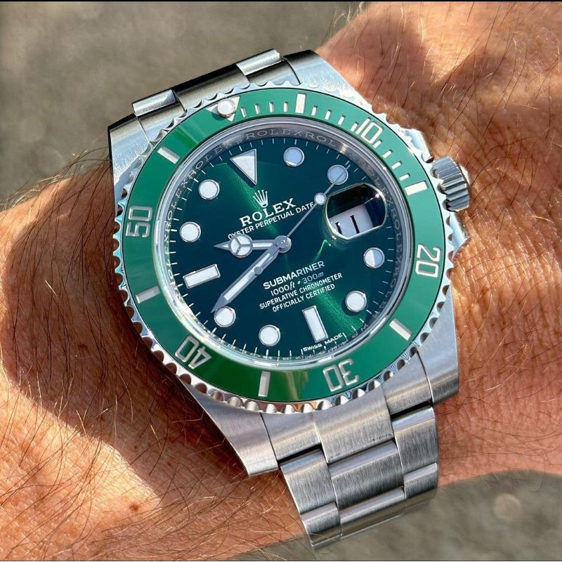 JAM TANGAN PRIA ROLEX SUBMARINER HULK 40MM SILVER HIJAU AUTOMETIC