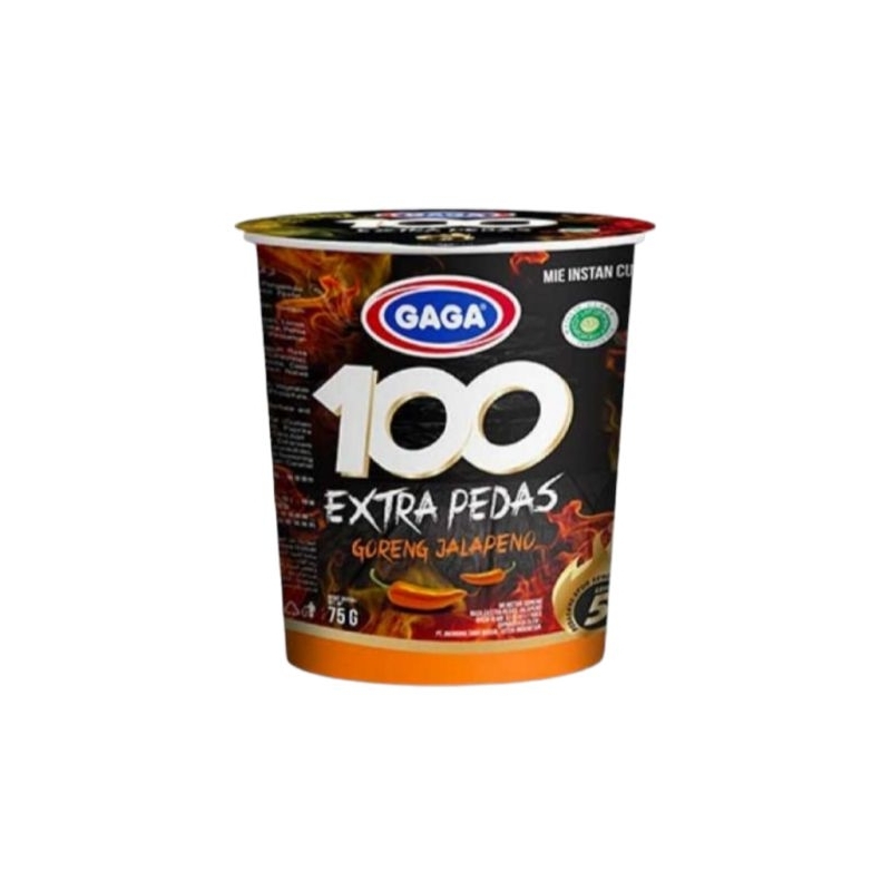 

Mie Gaga 100 Extra Pedas Goreng Jalapeno Cup 75g