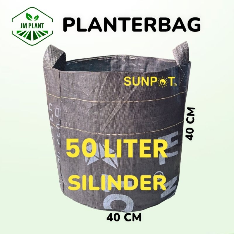 Planter bag 50 Liter/POT TANAMAN 50 LITER Hitam