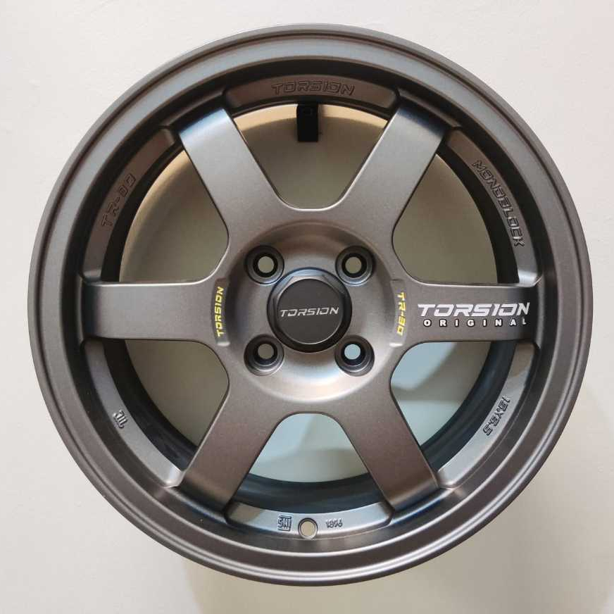 VELG MOBIL ORIGINAL TORSION WHEELS TR30 R15 x 6,5 4H 100 ET 42 MATT GRAPHITE GREY