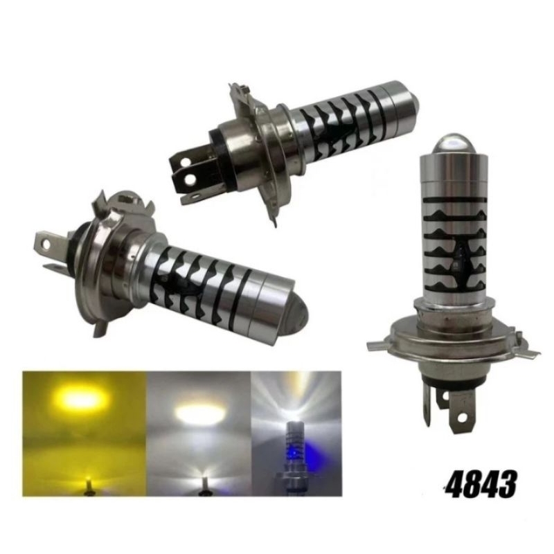 lampu led laser 2 warna H4 plus senja