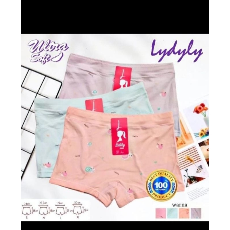 [3 pcs] CD Boxer Anak Perempuan Lydyly