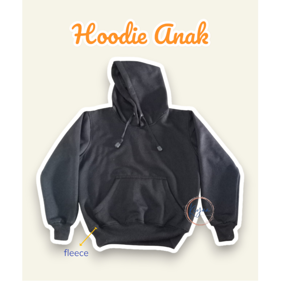 Sweater Hoodie Anak POLOS Hoodie Sweater Anak Fleece Unisex banyak pilihan warna 2/14 tahun harga PR