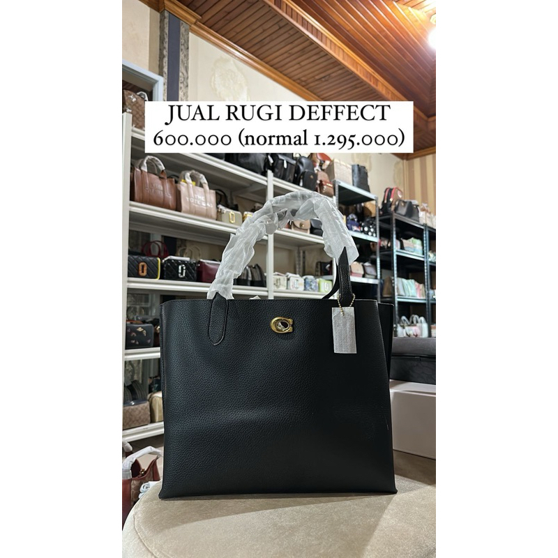 totebag coach black ready stok