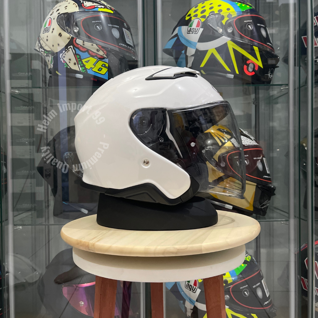 HELM SHOEI J CRUISE 2 PUTIH POLOS 1:1 HALF FACE QUALITY PREMIUM