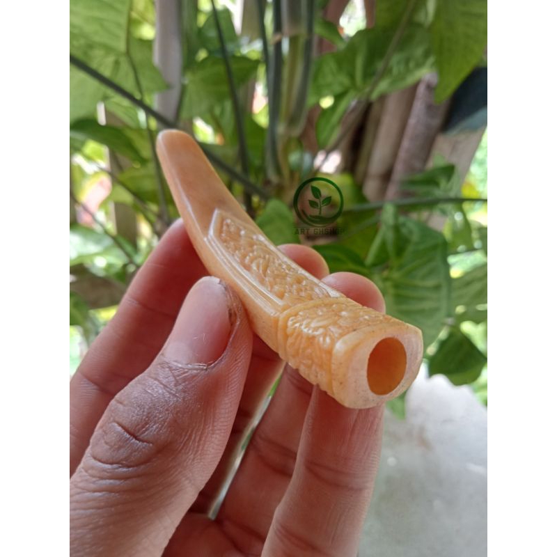 Once Pipe iga duyung 8cm/Ukir bunga