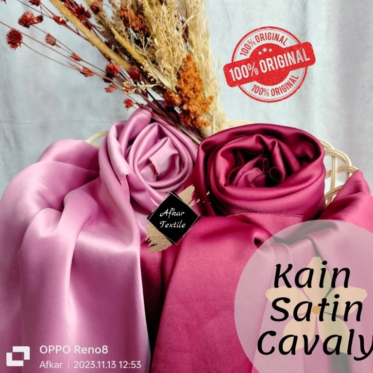 Best Product [SATIN TERLARIS] KAIN SATIN CAVALI PREMIUM - Kain Saten Silky Bridesmaid