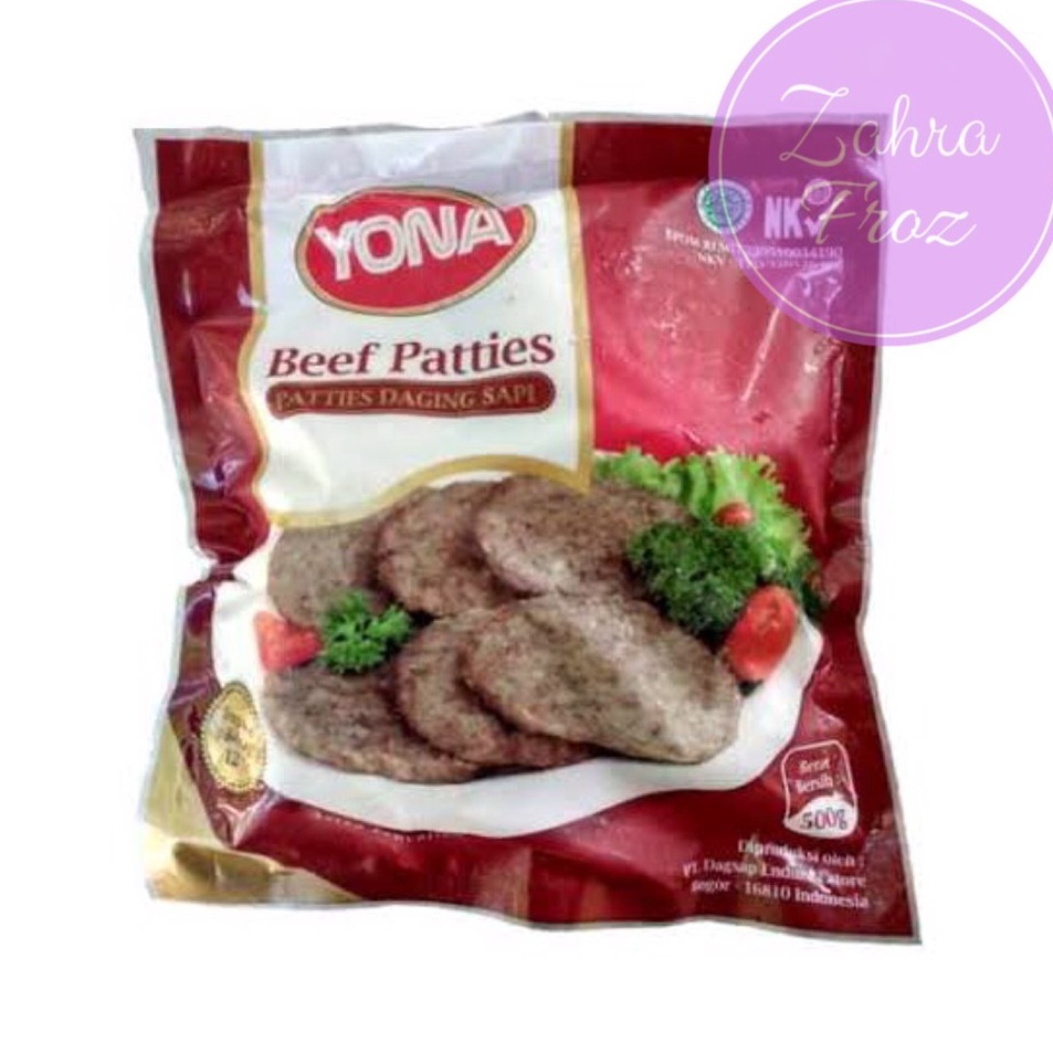 

DXCY8570 XG34448 YONA PATTIES DAGING SAPI 500 GR