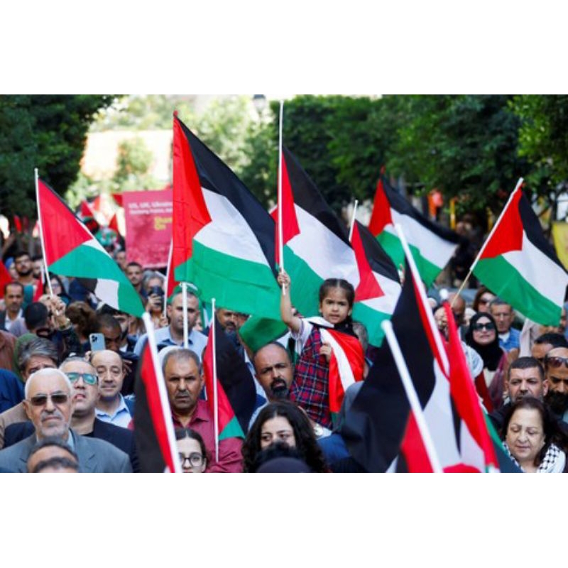 BENDERA PALESTINA UKURAN SEDANG 115X75