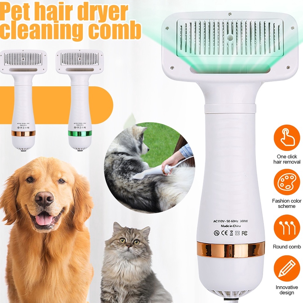 Tidak Diragukan.. Hair Dryer Kucing Grooming Alat Pengering Bulu Hewan Pengering rambut anjing peliharaan 2-in-1 pengering rambut kucing anjing perawatan dan perawatan menyesuaikan suhu kebisingan rendah 9LK