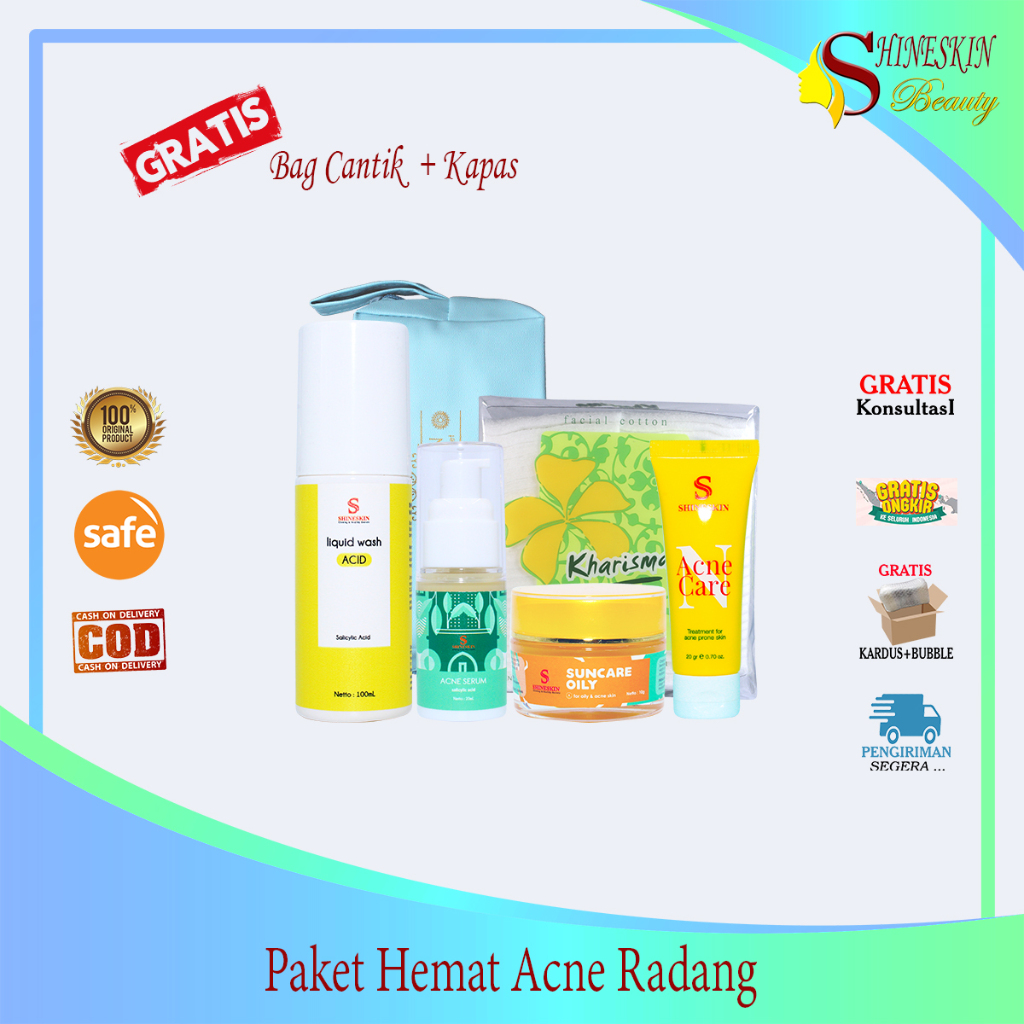 Shineskin Paket Acne Radang Hemat