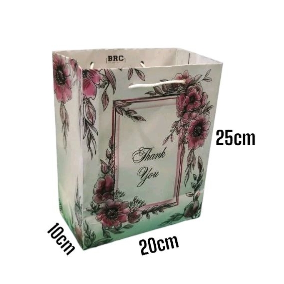 

PAPERBAG MOTIF THANK YOU (20x10x25) TEBAL