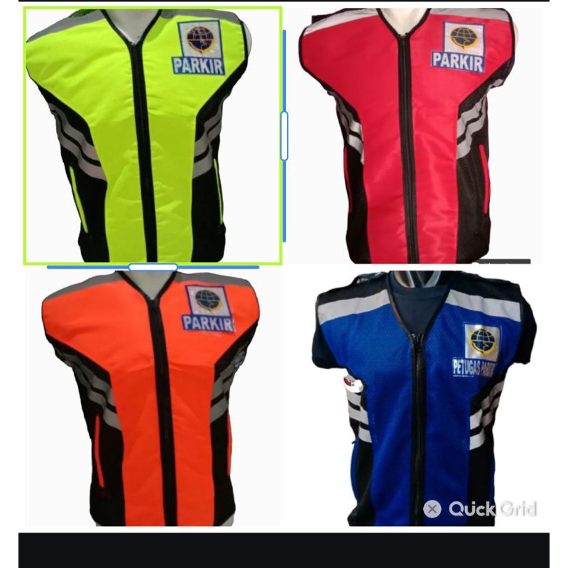 Rompi parkir,rompi petugas parkir,rompi juru parkir
