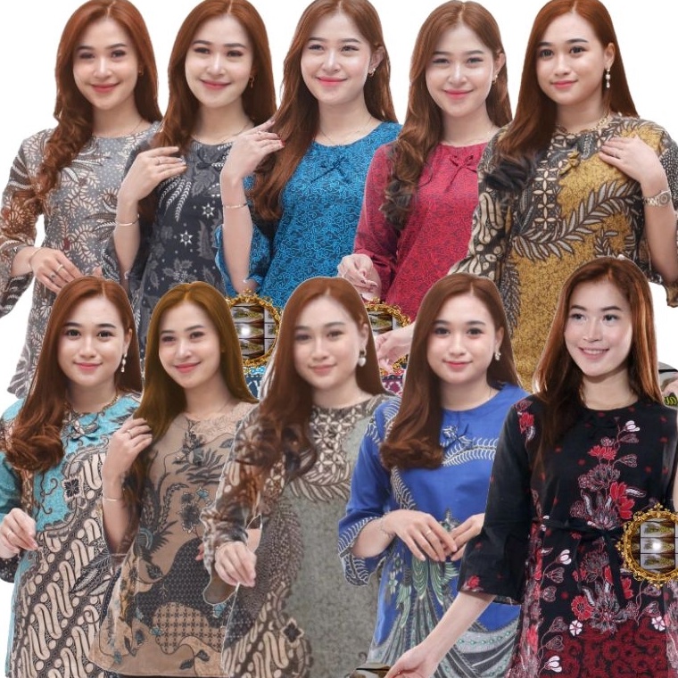 More Info Here Batikjavaprik Blouse Batik Wanita 12 Motif Murah Berkualitas Seragam M L XL XXL