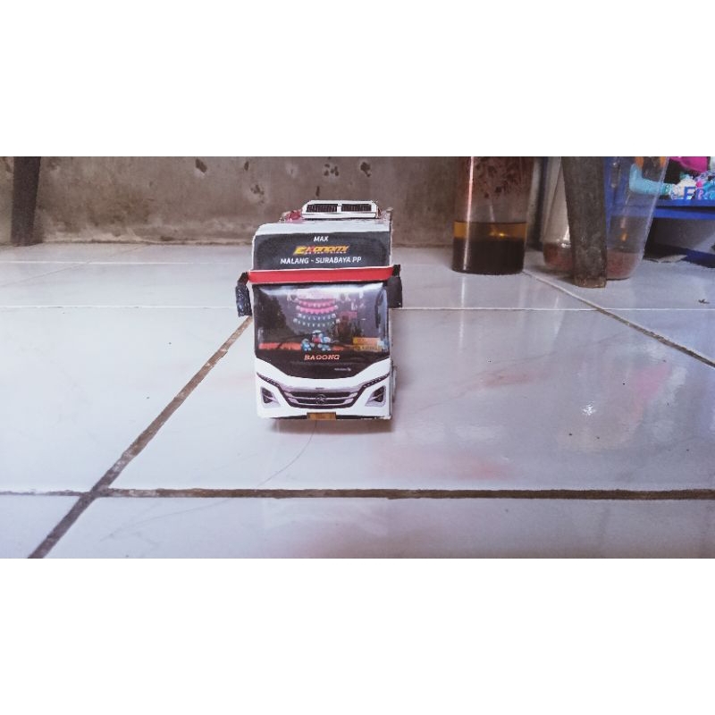 Miniatur Bus Bagong Malang Surabaya Mirip Asli
