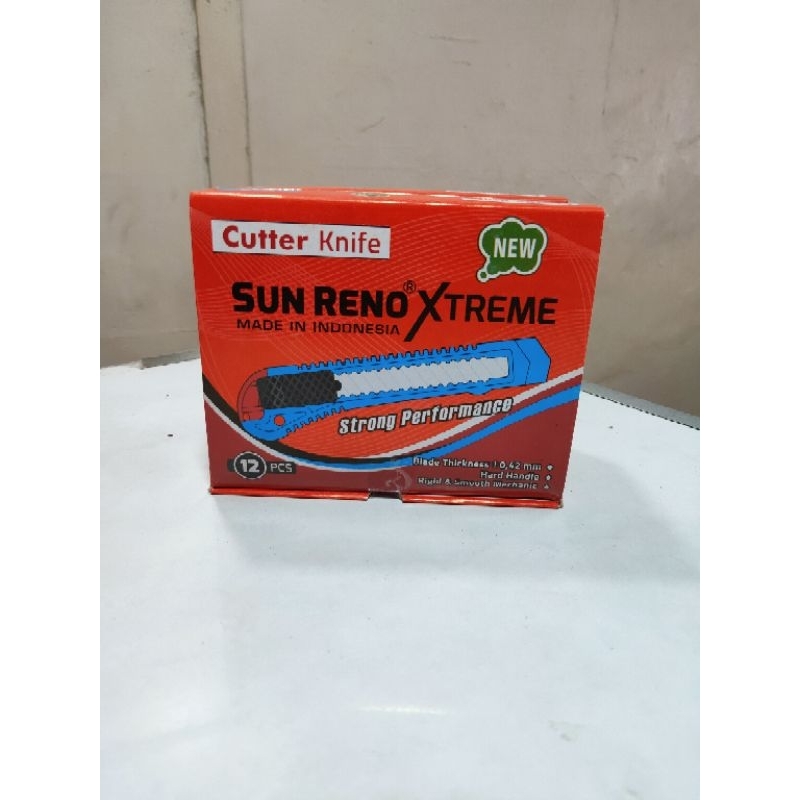 

Cutter Knife SUN RENO XTREME isi 1 pack 12 pcs