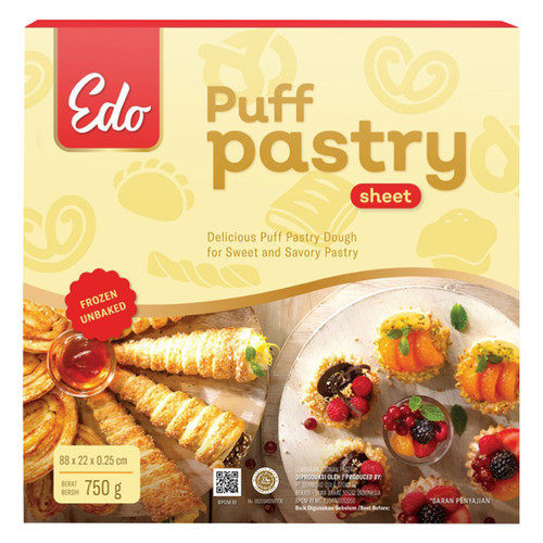 

Edo Puff Pastry Kulit Pastry - 750 Gr