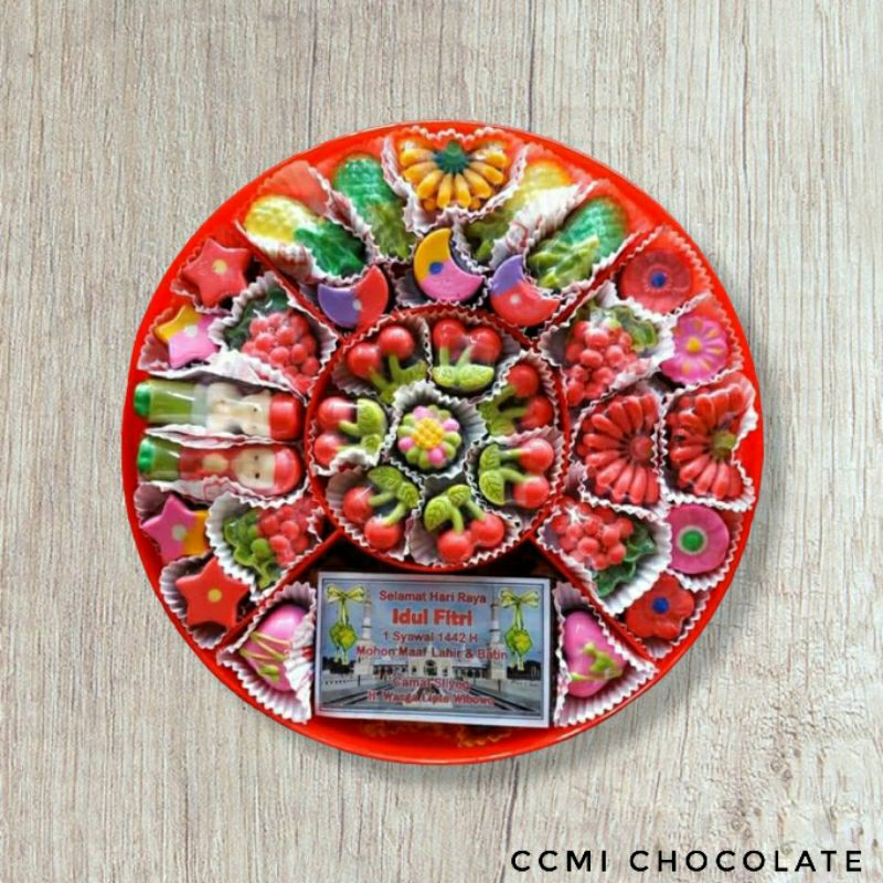 

CCMI Chocolate / Coklat Lebaran / Coklat Candytray 1kg / Free Coklat Ucapan
