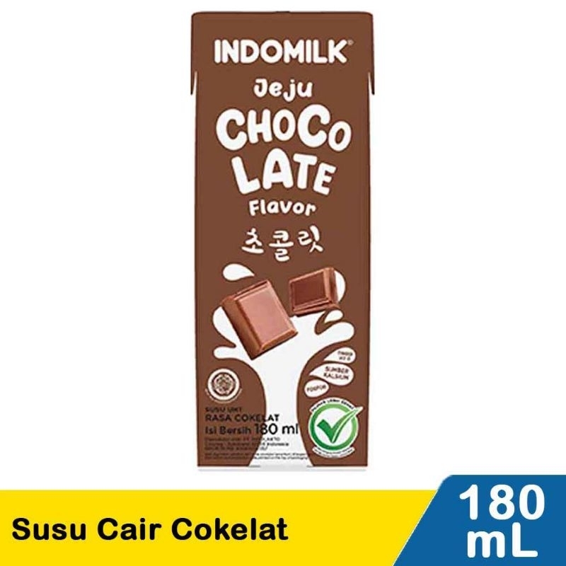 

Indomilk Susu Cair Uht Chocolate 180mL