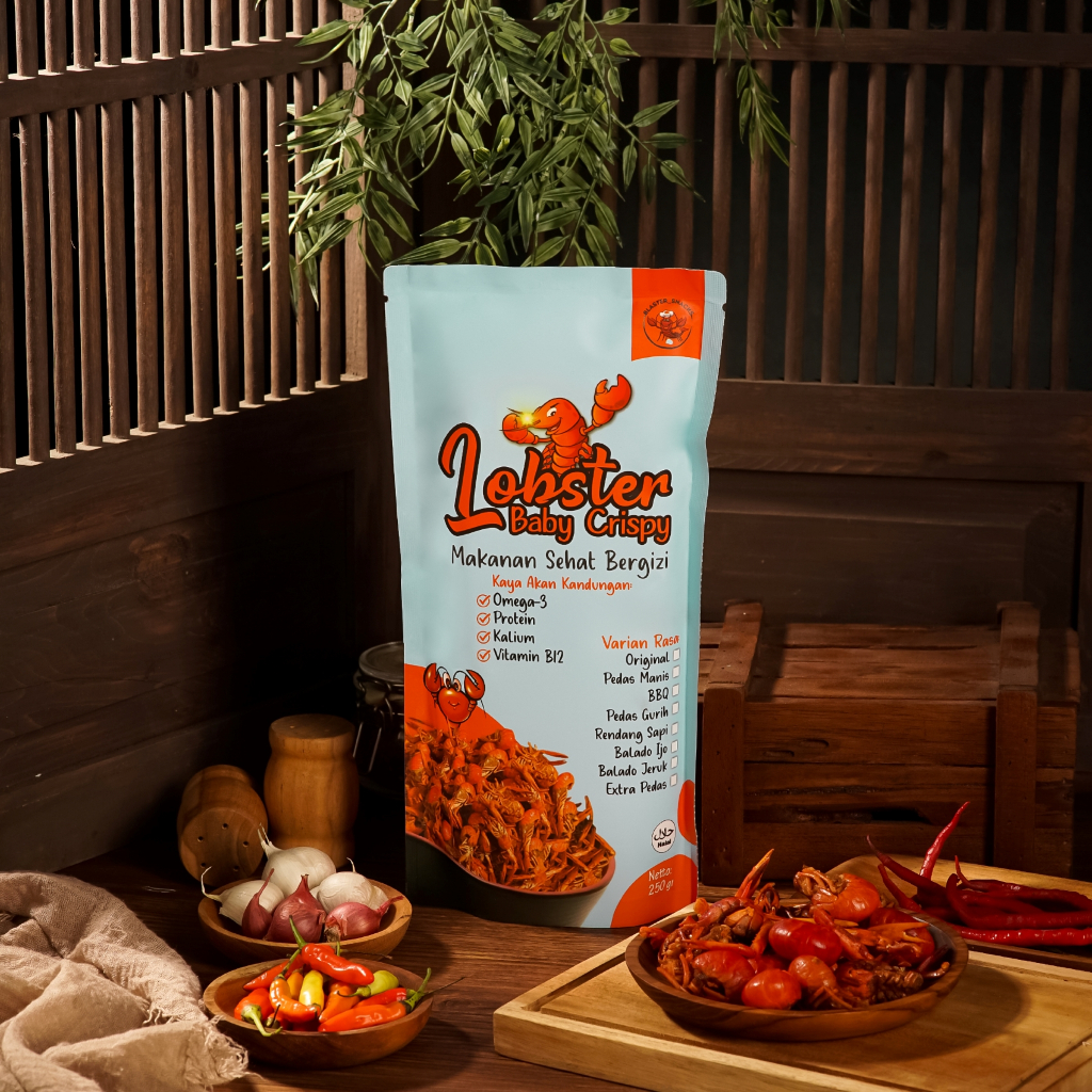 

Lobster Air Tawar Crispy Cemilan 250 g