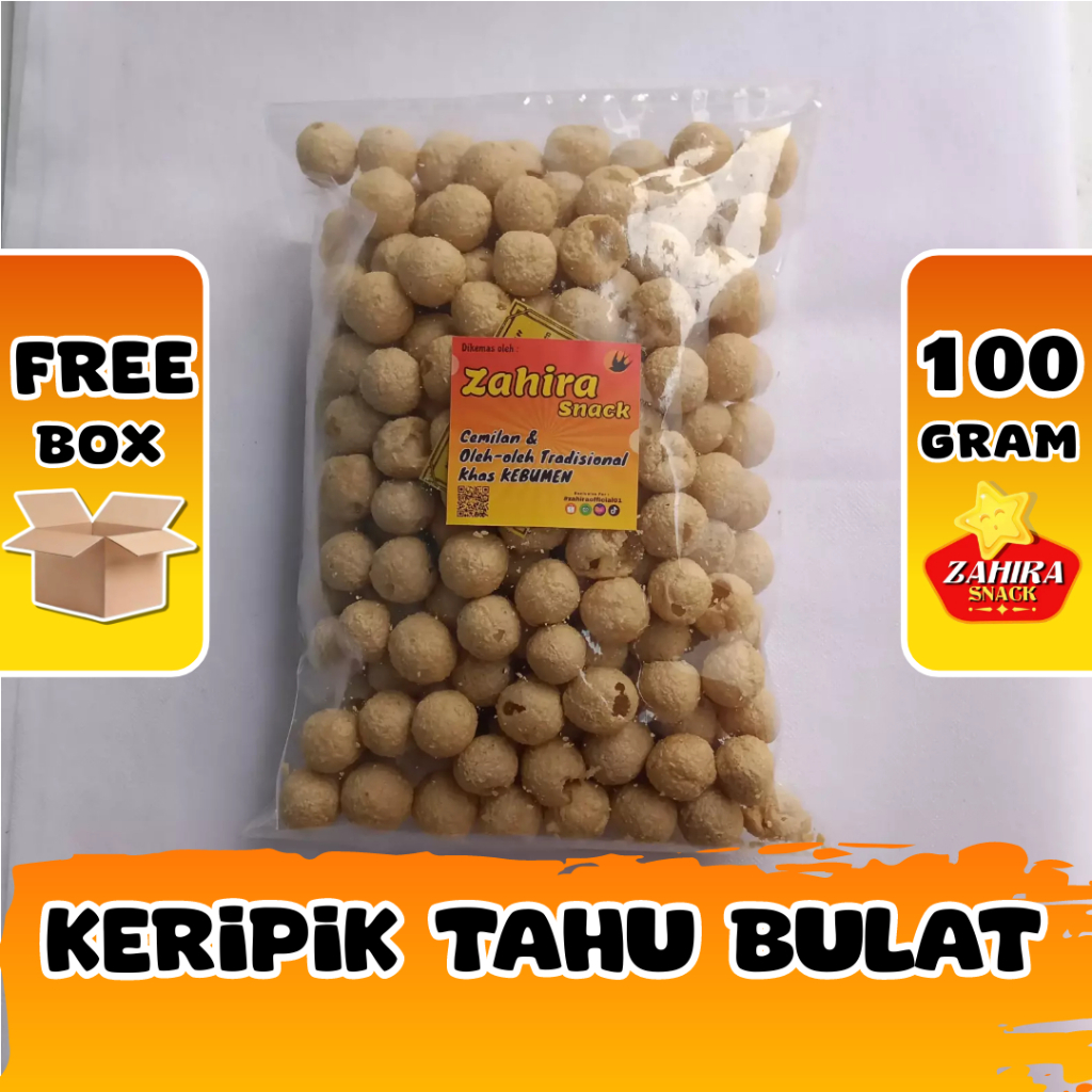 

Keripik Tahu Bulat Cemilan Kripik Tahu Gurih Renyah 100 gram