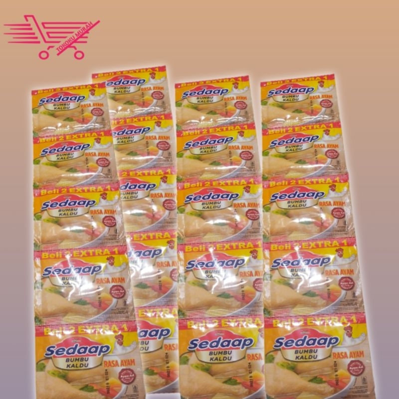 

MURAH: bumbu kaldu ayam sedaap 1renceng 16pcs