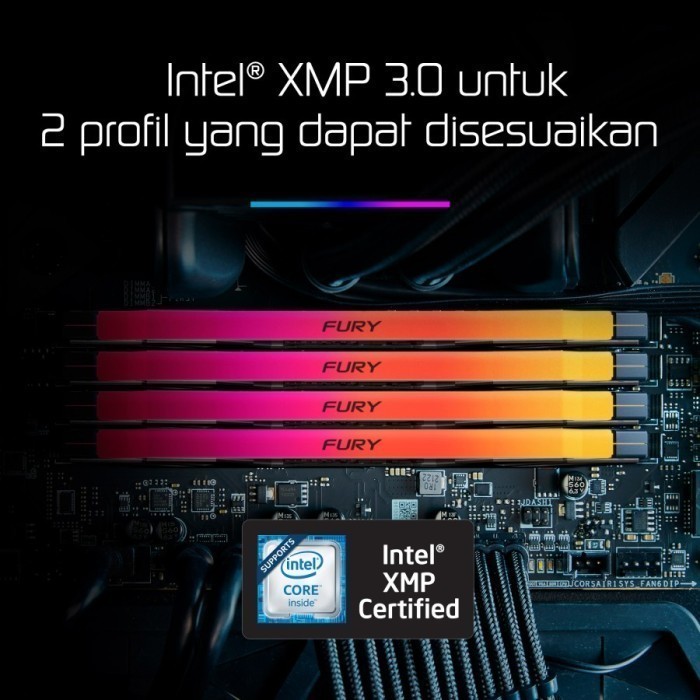 Ram Komputer Kingston Fury Renegade RGB DDR5 32GB (2x16GB) 6000Mhz
