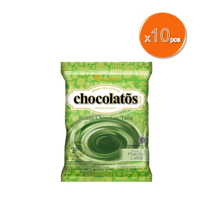 

DISKON!!!!!!!✅ Chocolatos Matcha Drink 24 gr x 10