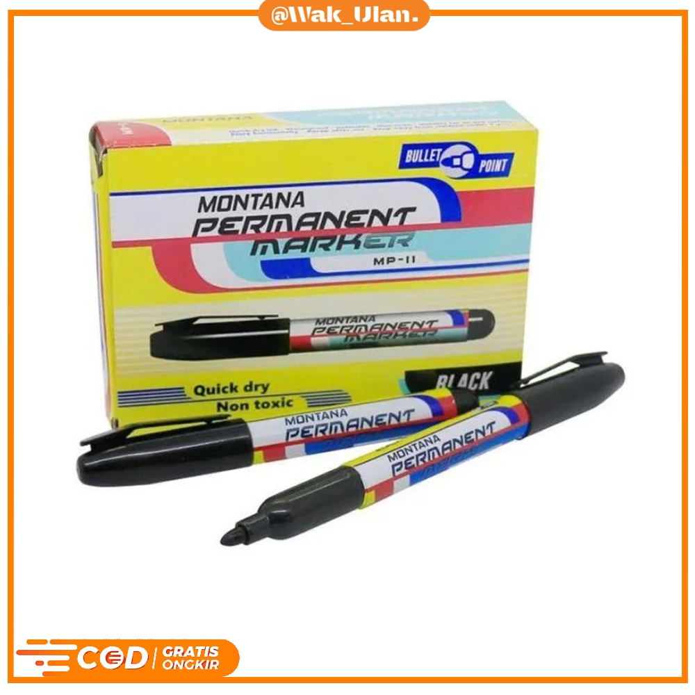 

1 PCS SPIDOL PAPAN TULIS WHITE BOARD MP11 PERMAMENT PERMANEN HITAM SEMUA