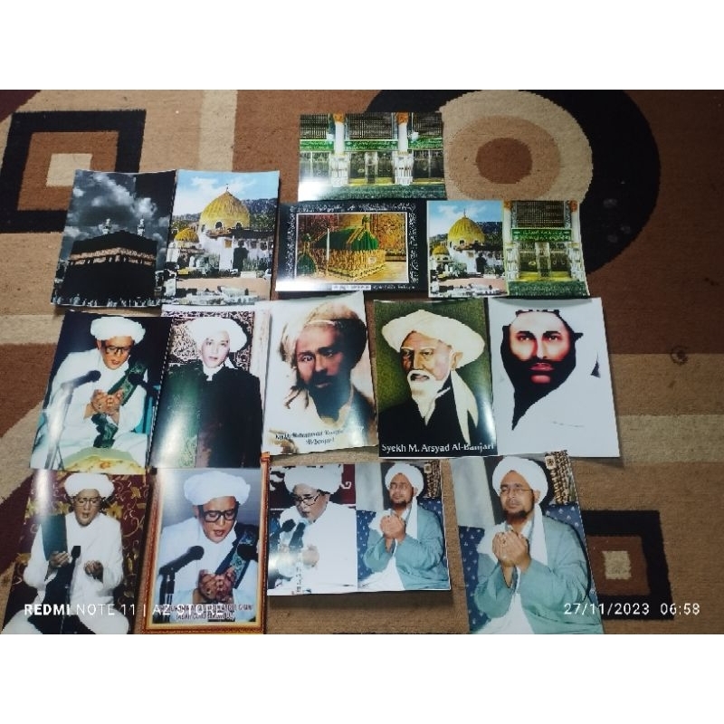 foto Abah guru sekumpul habib Umar DLL KERTAS FOTO UKURN A4 (21CM×30CM)