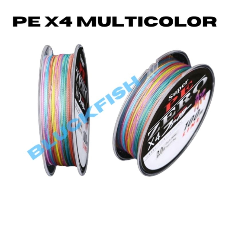 Senar Pancing PE X4 Multicolor bluckfish