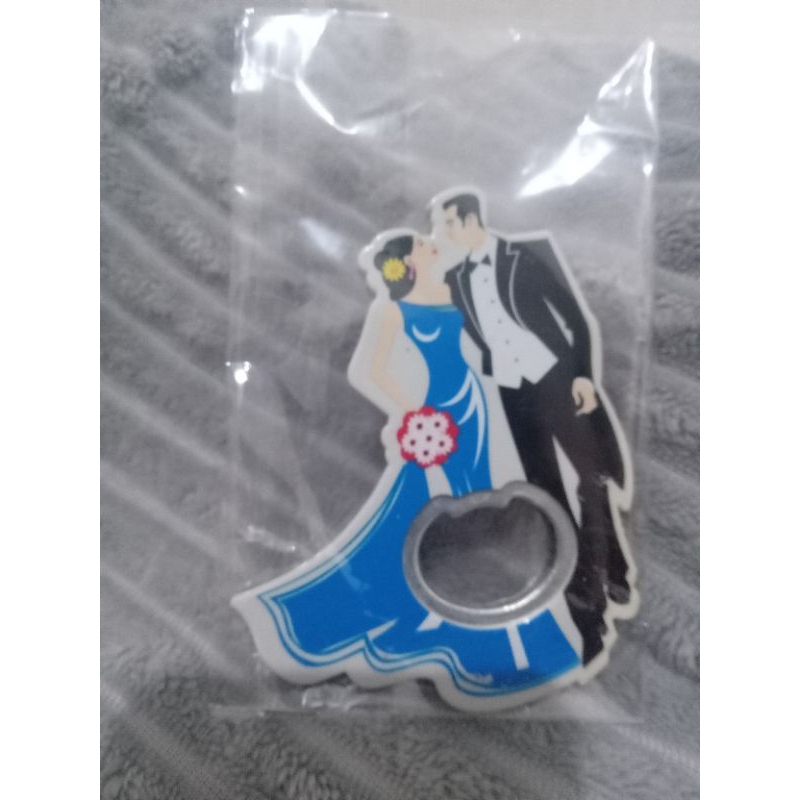 souvenir pernikahan intimate wedding Pembuka tutup botol Magnet Tempelan Kulkas