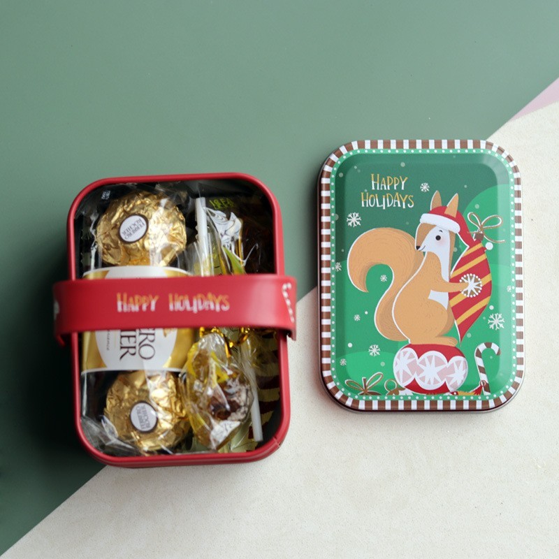 

Xmas mini Cookie box tin / kaleng natal kecil 11.6x7.8x6.4cm/kaleng/box hampers