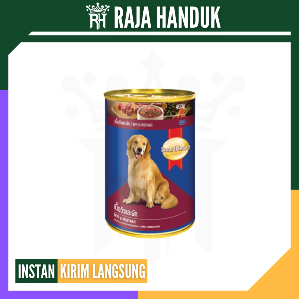 RH GROSIR: SMARTHEART Kaleng 400 Gram / Makanan Anjing Basah Wet Dog Food Murah