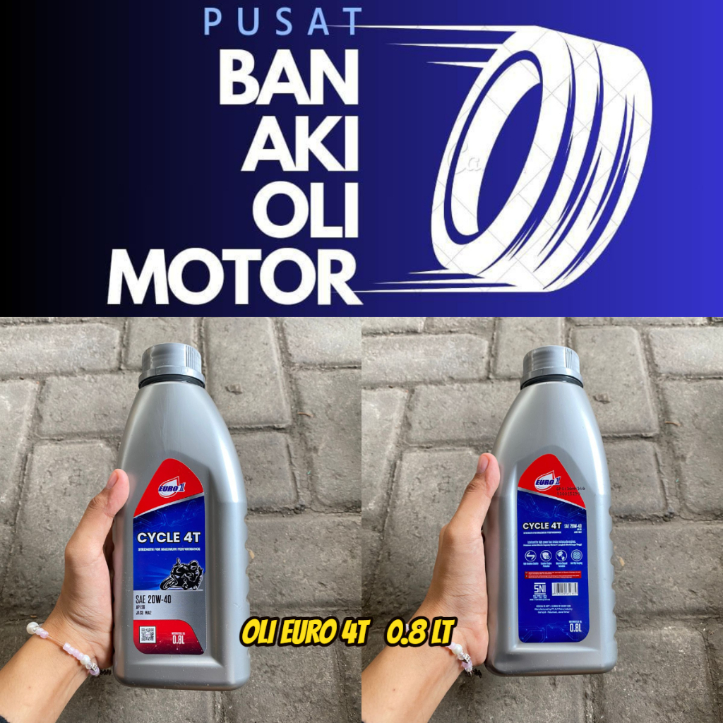 OLI EURO 1 CYCLE 4T 0.8LT // OLI MESIN EURO1 CYCLE 4T 0.8 LITER OLI UNTUK SEMUA MOTOR MATIC