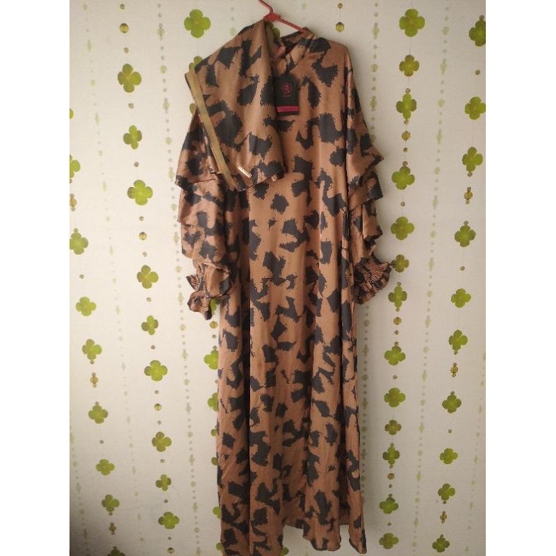 PRELOVED SET DRESS + SCRAFT ORI QISYA JAYA