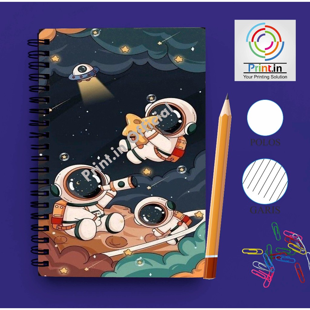 

Notebook Spiral Aastronaut Aesthetic A5 GARIS/POLOS