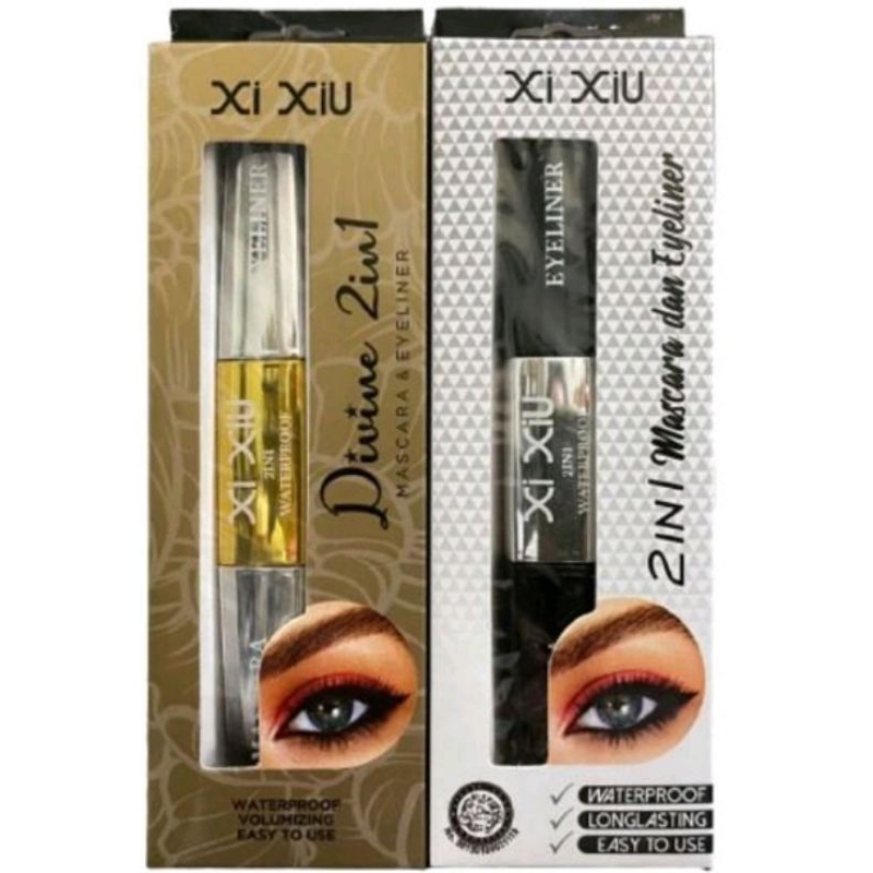 Xi Xiu Divine 2 in 1 Waterproof Mascara & Eyeliner | Maskara