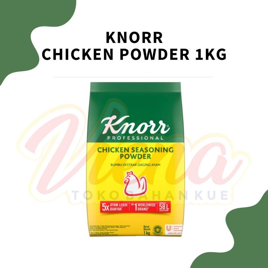 

Knorr Chicken Seasoning Powder 1Kg Reffil / Bumbu Rasa Ayam