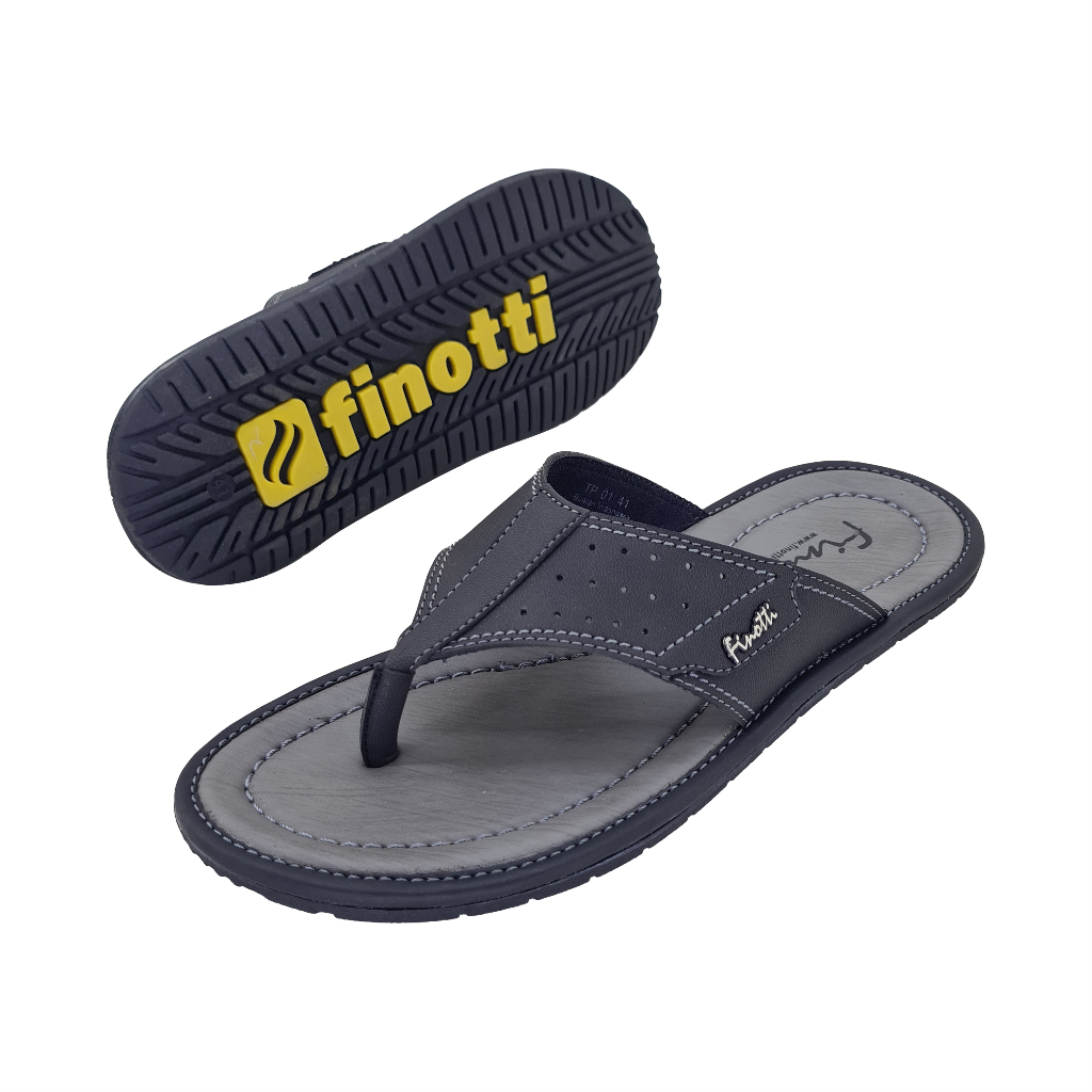 FInotti TP 01 - Sandal Fashion Pria Premium / Sendal Jepit Kulit Casual Cowok Modis Trendy