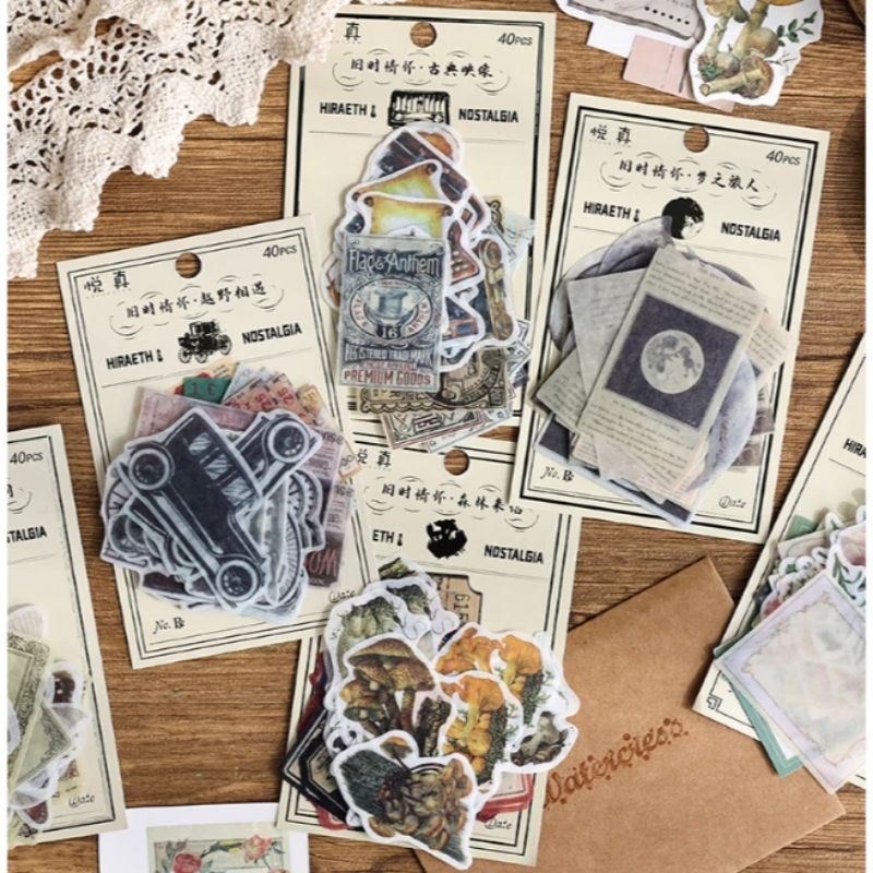 

Sticker Nostalgia memory jadul deco washi paper