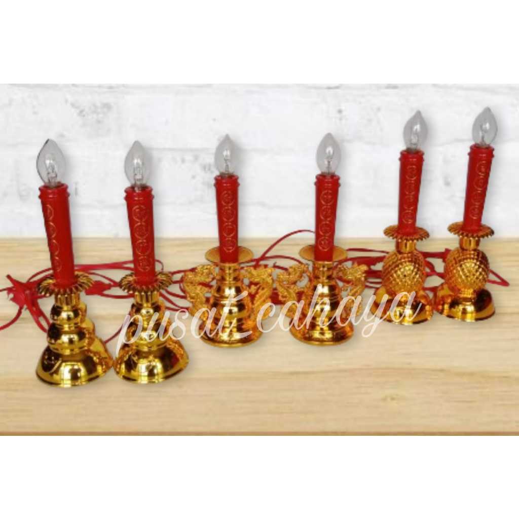 Lampu Altar Sembahyang Model Set Free 2 Lampu Bohlam
