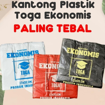 Kantong Plastik Kresek 15x30 TOGA Ekonomi Putih isi 50 pcs Bukan LOCO